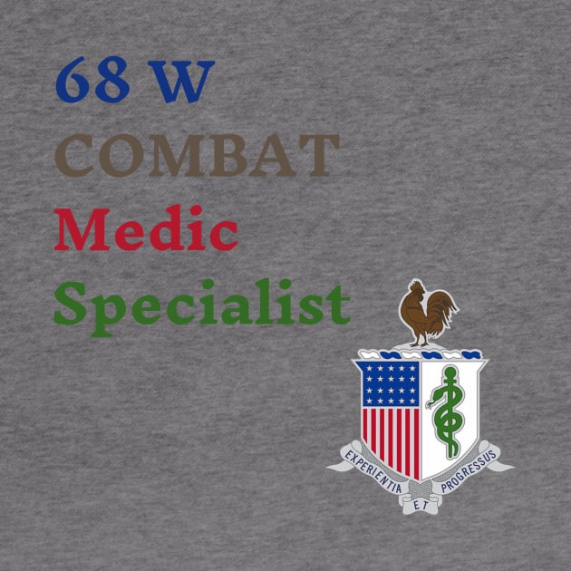 68W Medical Combat Specialist design by Army Stuff